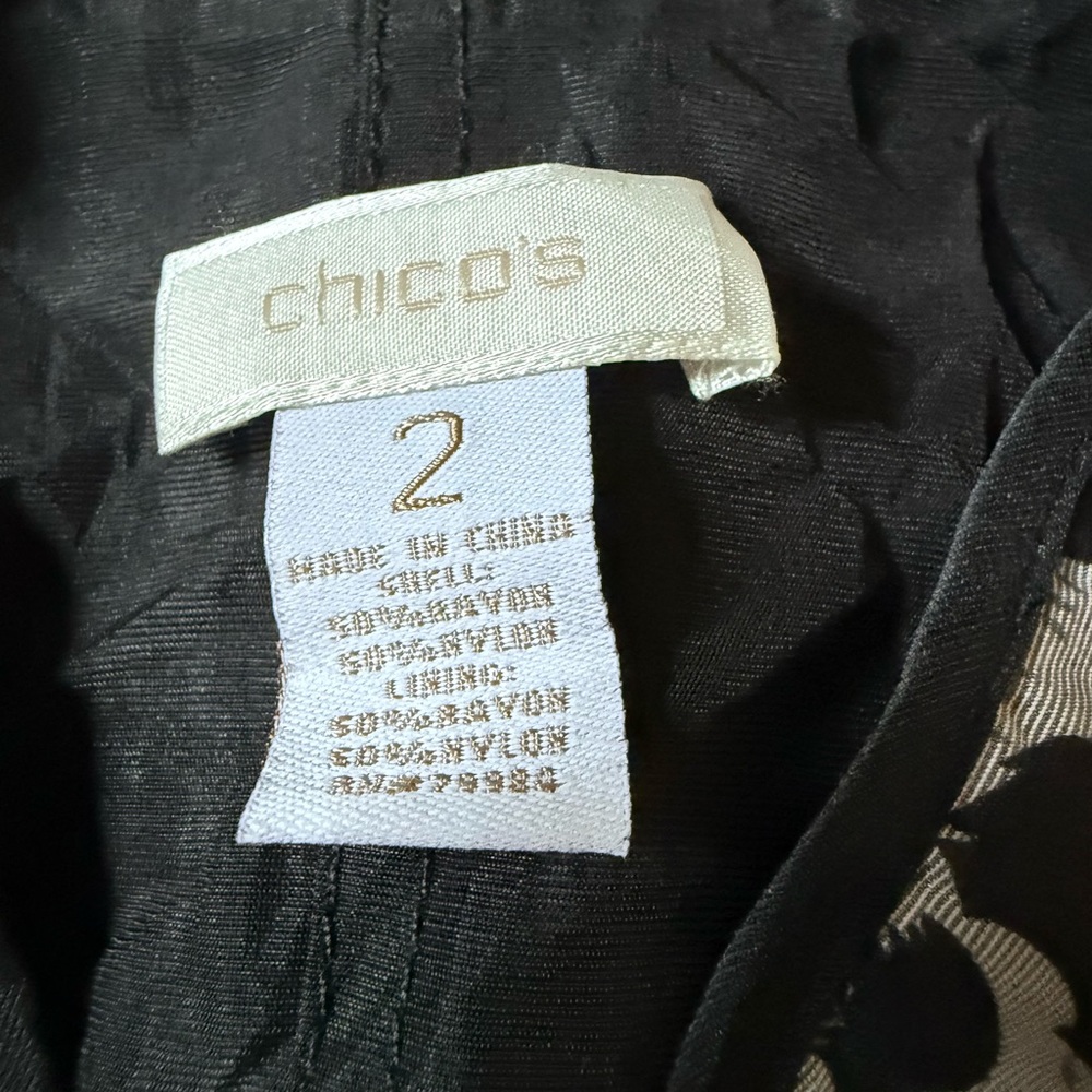 Chicos Reversible Light Jacket Size Large Gray Bl… - image 6